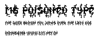 MB Poisoned Type.ttf字體轉換器圖片