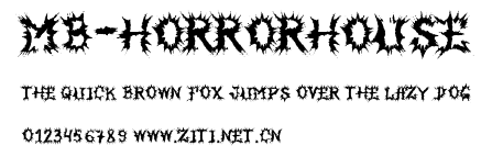 MB-HorrorHouse.ttf字體轉換器圖片