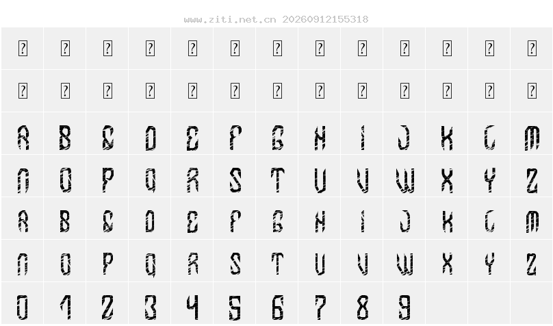字符映射圖