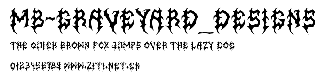 MB-Graveyard_Designs.ttf字體轉換器圖片