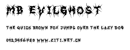 MB EvilGhost.ttf字體轉換器圖片