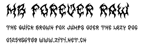 MB Forever Raw.ttf字體轉換器圖片