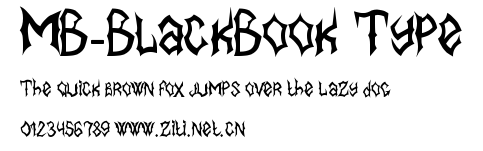 MB-BlackBook Type.ttf字體轉換器圖片