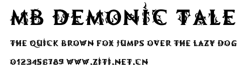 MB Demonic Tale.ttf字體轉換器圖片