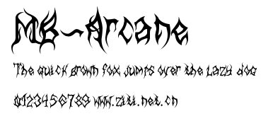 MB-Arcane.ttf字體轉換器圖片