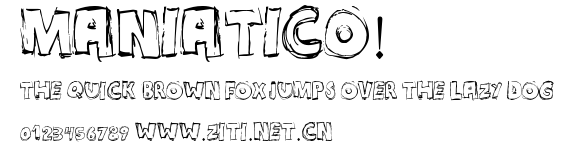 MANIATICO!.ttf字體轉換器圖片