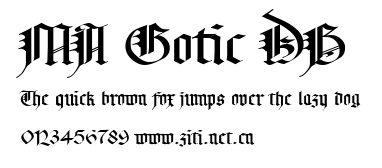 MA Gotic DB.ttf字體轉換器圖片