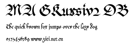 MA GKursiv2 DB.ttf字體轉換器圖片