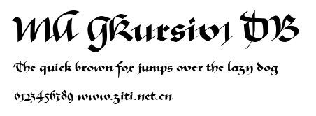 MA GKursiv1 DB.ttf字體轉換器圖片