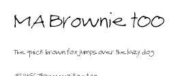 MA Brownie tOO.ttf字體轉換器圖片