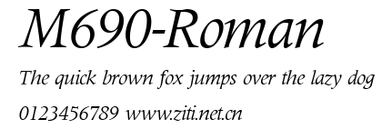 M690-Roman.ttf字體轉換器圖片
