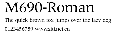 M690-Roman.ttf字體轉換器圖片
