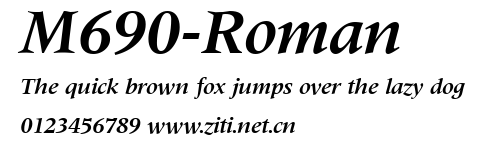 M690-Roman.ttf字體轉換器圖片