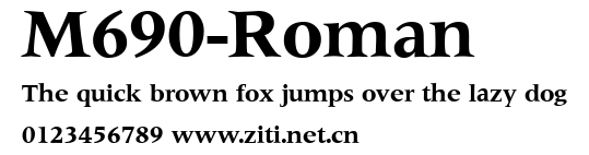 M690-Roman.ttf字體轉換器圖片