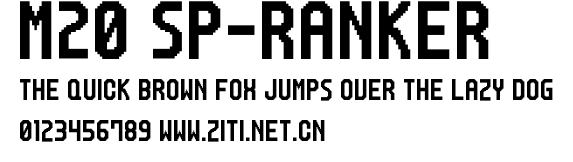 M20_SP-RANKER.ttf字體轉換器圖片
