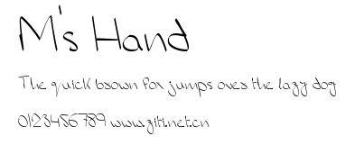 M's Hand.ttf字體轉換器圖片