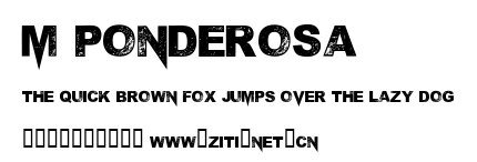 M Ponderosa.ttf字體轉換器圖片