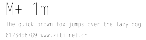 M+ 1m.ttf字體轉換器圖片