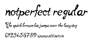 notperfect regular.ttf字體轉換器圖片