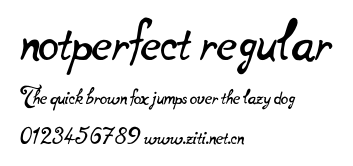 notperfect regular.otf字體轉換器圖片