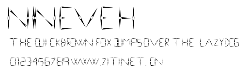 nineveh.otf字體轉換器圖片