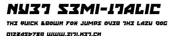 Nyet Semi-Italic.ttf字體轉換器圖片