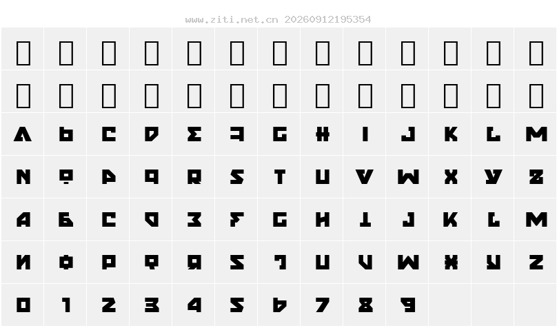 字符映射圖