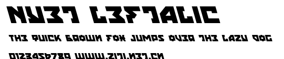 Nyet Leftalic.ttf字體轉換器圖片