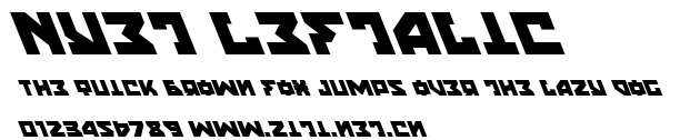 Nyet Leftalic.ttf字體轉換器圖片