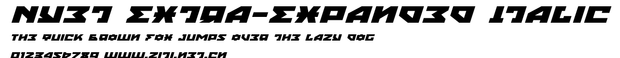 Nyet Extra-Expanded Italic.ttf字體轉換器圖片