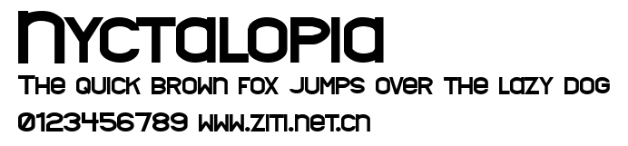 Nyctalopia.ttf字體轉換器圖片