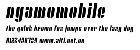 Nyamomobile.ttf字體轉換器圖片