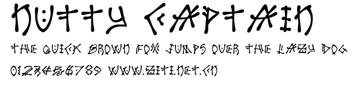 Nutty Captain.ttf字體轉換器圖片