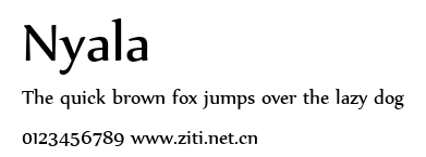 Nyala.ttf字體轉換器圖片