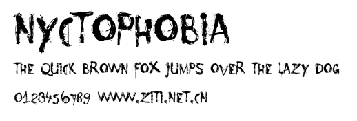 Nyctophobia.ttf字體轉換器圖片