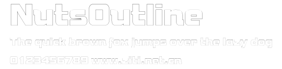 NutsOutline.ttf字體轉換器圖片