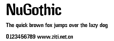 NuGothic.ttf字體轉換器圖片