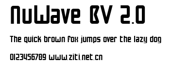 NuWave BV 2.0.ttf字體轉換器圖片