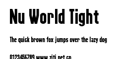Nu World Tight.ttf字體轉換器圖片