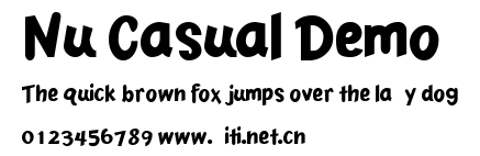Nu Casual Demo.ttf字體轉換器圖片