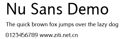 Nu Sans Demo.ttf字體轉換器圖片