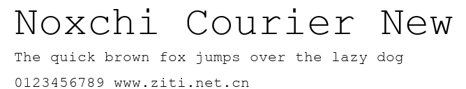 Noxchi Courier New.ttf字體轉換器圖片
