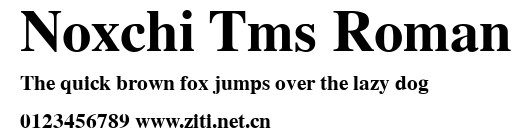 Noxchi Tms Roman.ttf字體轉換器圖片