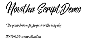 Novitha ScriptDemo.otf字體轉換器圖片