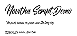 Novitha ScriptDemo.ttf字體轉換器圖片