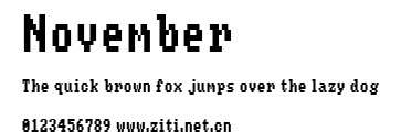 November.ttf字體轉換器圖片