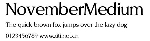 NovemberMedium.ttf字體轉換器圖片