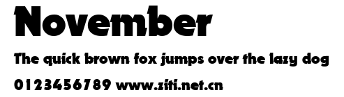 November.ttf字體轉換器圖片