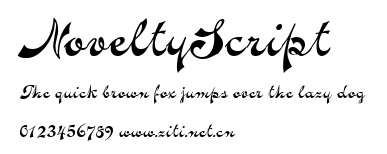 NoveltyScript.ttf字體轉換器圖片