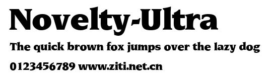 Novelty-Ultra.ttf字體轉換器圖片